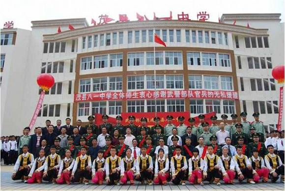 武警數(shù)萬(wàn)官兵三年援建汶川血脈相連樹(shù)豐碑