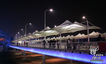 世博會DE片區(qū)整體亮燈 浦江西岸喜添燈光新景