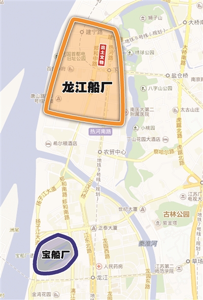 工地挖出鐵錨槳葉“燃燒瓶” 明朝最大的龍江船廠找到了？
