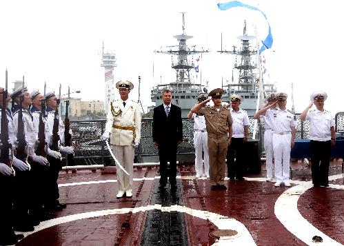 俄羅斯軍艦訪問(wèn)上海