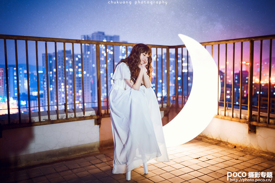 組圖:夜景人像《月亮忘記了》
