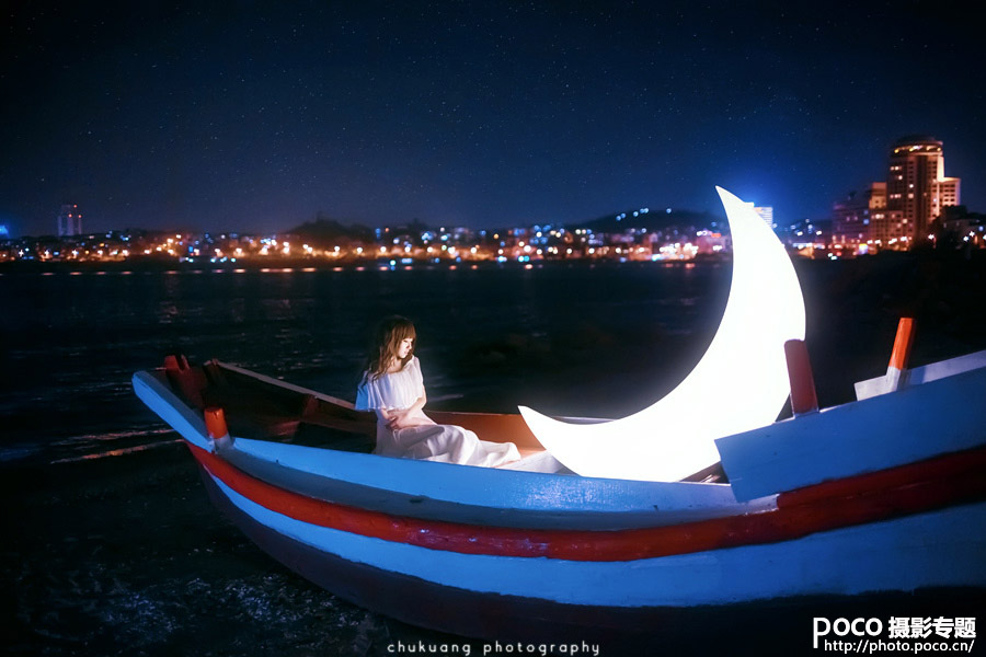 組圖：夜景人像《月亮忘記了》