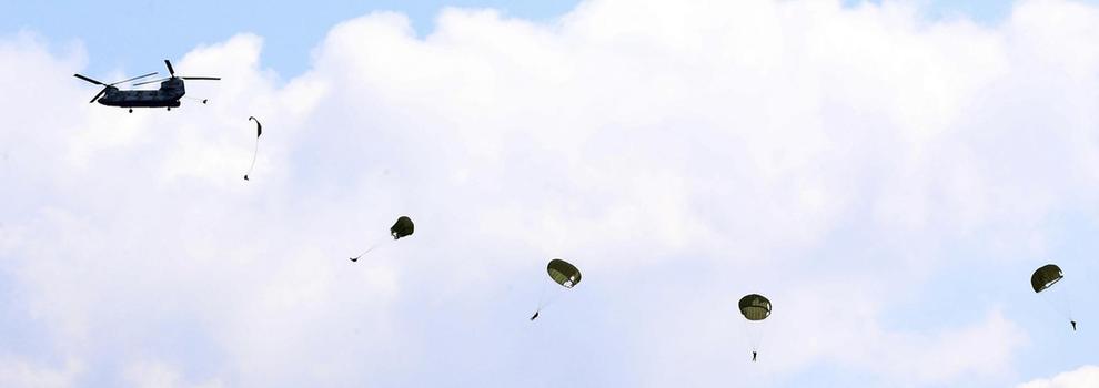 韓國特種部隊(duì)舉行軍事演習(xí)