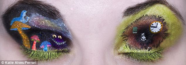 眼皮上的繽紛藝術(shù)(圖片新聞)