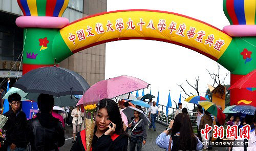 圖：臺灣大學生進入畢業(yè)季節(jié)