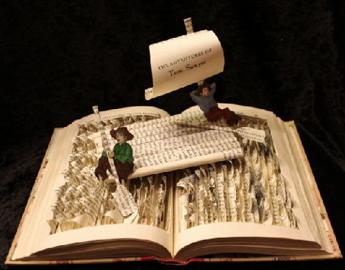 哈利•波特、湯姆•索亞從書里冒出來!絕美紙雕讓主角“復(fù)活”