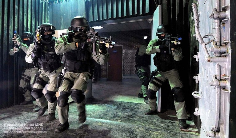 韓國海軍精銳水下爆破隊(duì)曝光 隊(duì)員個(gè)個(gè)是肌肉男