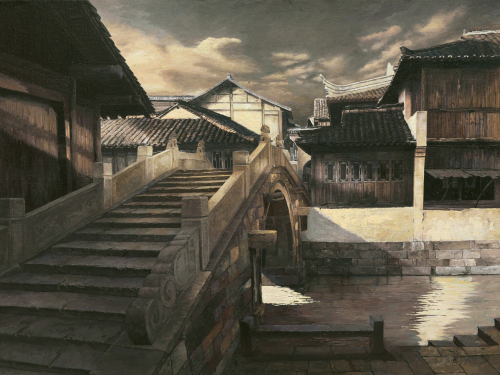 江南敘事---王其鈞風(fēng)景油畫在泰安展出