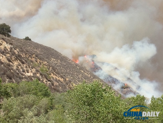 加州爆發(fā)森林大火 5000多人被迫撤離