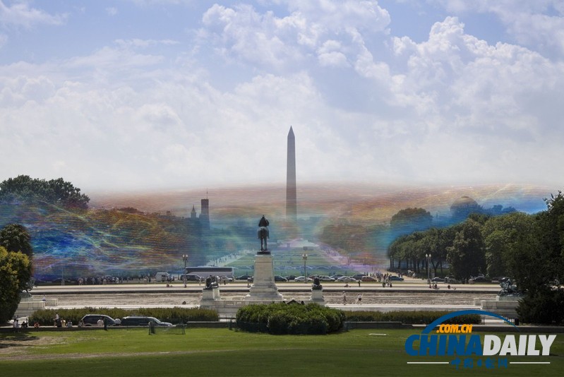 美輪美奐!美藝術(shù)家打造可見Wi-Fi信號(hào)