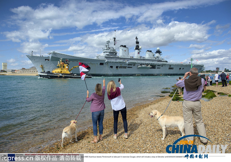 英西直布羅陀主權(quán)爭議升級 英國軍艦赴地中海演習(xí)