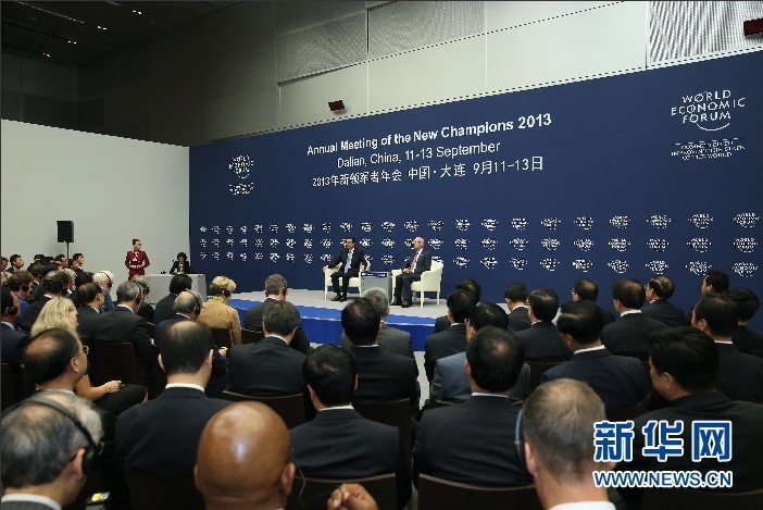 李克強(qiáng)會(huì)見(jiàn)2013夏季達(dá)沃斯論壇企業(yè)家代表(組圖)
