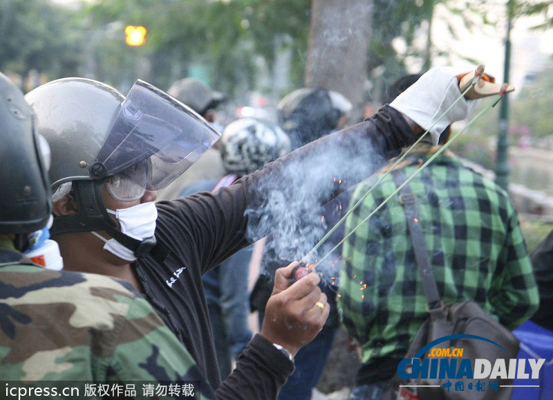 泰國反政府示威持續(xù) 抗議現(xiàn)場面面觀（組圖）