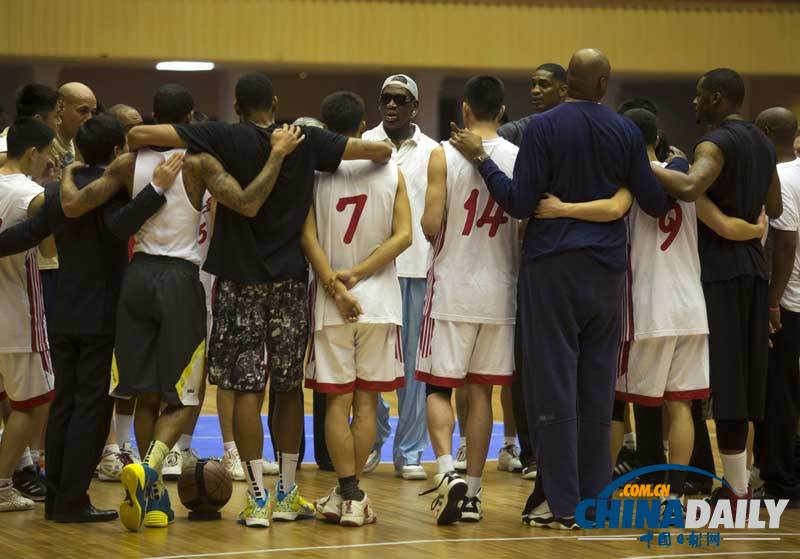 前NBA明星隊朝鮮籃球場練習 備戰(zhàn)友誼賽為金正恩慶生