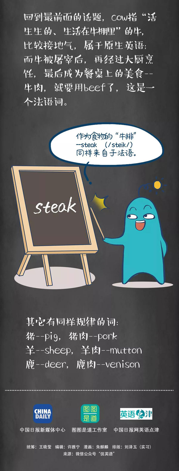 為什么牛是cow，而牛肉卻是beef？
