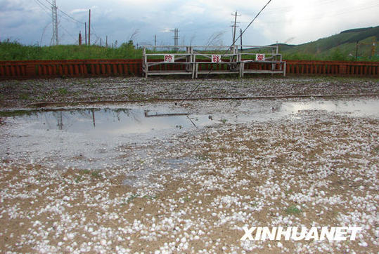 內(nèi)蒙古阿爾山市突降冰雹[組圖]